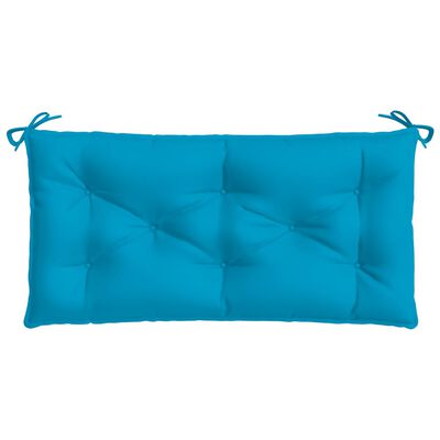 vidaXL Sodo suoliuko pagalvėlė, šviesiai mėlyna, 100x50x7cm, audinys