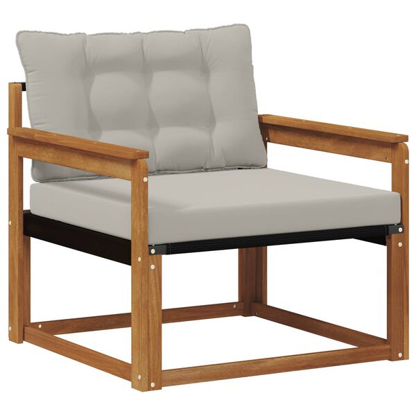 vidaXL Lauko sofos komplektas Kietasis akacijos medis ir Textilene