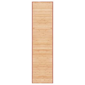 vidaXL Kilimas, rudas, 80x300 cm, bambukas