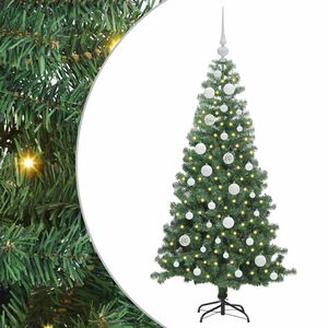 vidaXL Kalėdų eglutė Žalia 120 cm PVC