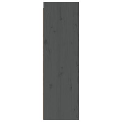 vidaXL Sieninė spintelė, pilka, 30x30x100cm, pušies medienos masyvas