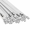 vidaXL Laido tvirtinimas 250 vnt. 4,6 x 600 mm Sidabrinė