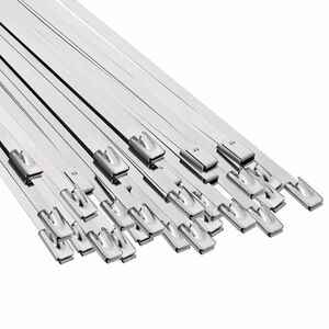 vidaXL Laido tvirtinimas 250 vnt. 4,6 x 600 mm Sidabrinė
