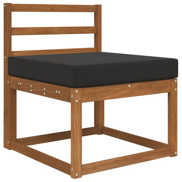 vidaXL Lauko sofa pagalvėlė Juodas 60 x 60 x 8 cm Poliesteris