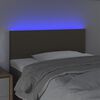 vidaXL Galvūgalis su LED, taupe spalvos, 100x5x78/88cm, audinys