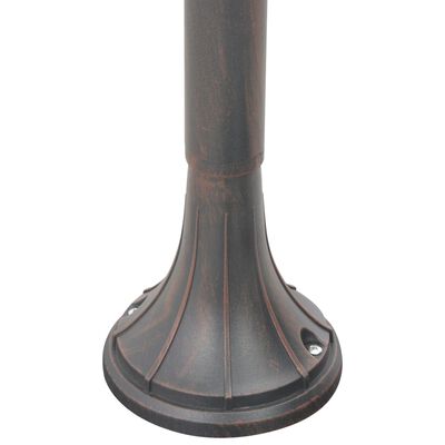vidaXL Sodo šviestuvas, bronzinis, 120 cm, aliuminis, E27