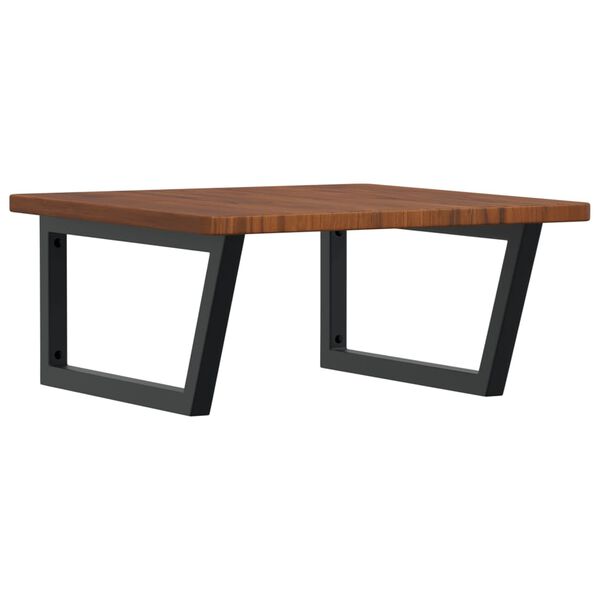 vidaXL Lentyna praustuvui, plienas ir ąžuolo medienos masyvas