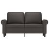 vidaXL Dvivietė sofa, pilkos spalvos, 120cm, dirbtinė oda