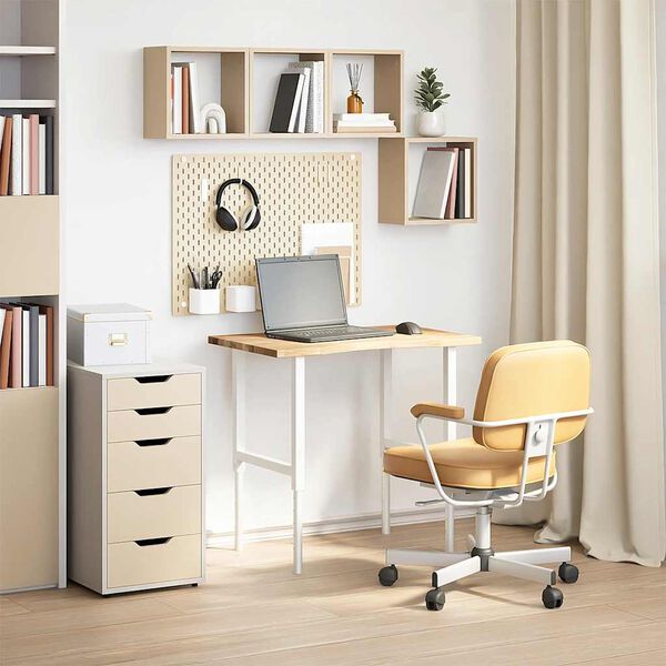 vidaXL Rašomojo stalo stalviršis, neapdorotas ąžuolo, stačiakampis