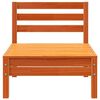 vidaXL Trivietė sodo sofa, va&scaron;ko ruda, pu&scaron;ies medienos masyvas