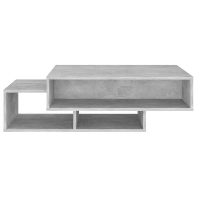 vidaXL Kavos staliukas, betono pilkos spalvos, 105x55x32cm, MDP