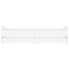 vidaXL Lovos rėmas su stalčiais, baltos spalvos, 100x200cm