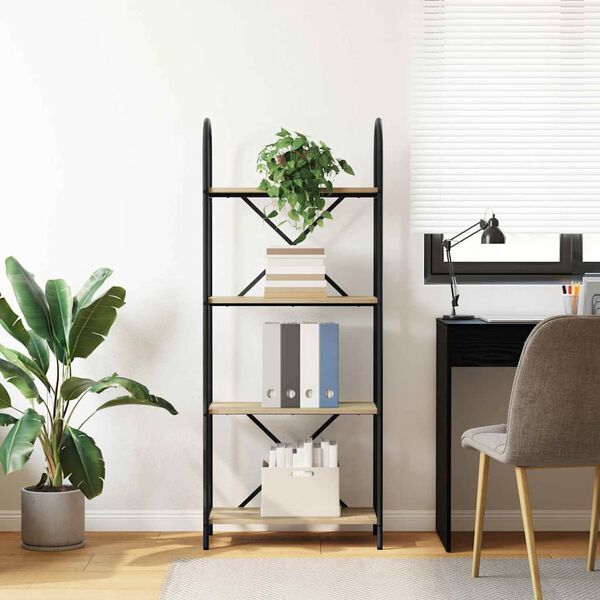 vidaXL Knygų lentyna Sonoma ąžuolas 60 x 30 x 146 cm Apdirbta mediena