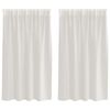 vidaXL Voile Užuolaida 2 vnt. Kreminė 140 x 140 cm Poliesteris