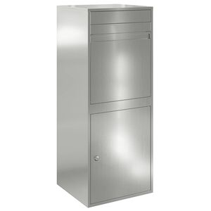 vidaXL Siuntų dėžutė Sidabrinė 41 x 38 x 103 cm Galvanizuotas plienas