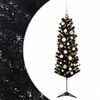 vidaXL Dirbtinė siaura kalėdinė eglutė su žaisliuku 120 cm 150 LED