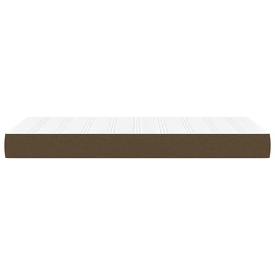 vidaXL Spyruoklinis čiužinys, tamsiai rudas, 100x200x20 cm, audinys
