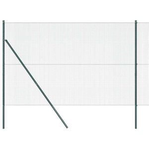 vidaXL Suvirintas vielos tvora žemės tvirtinimas 10 x 1,5 m Žalia