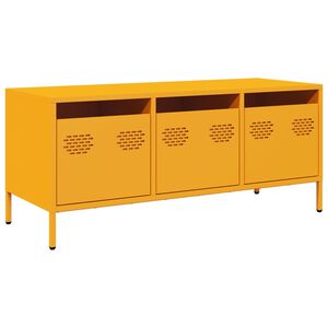 vidaXL Televizoriaus spintelė, garstyčių, 101,5x39x43,5cm, plienas
