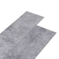 vidaXL Grindų plokštės, cemento pilka, PVC, prilimpančios, 4,46m², 3mm