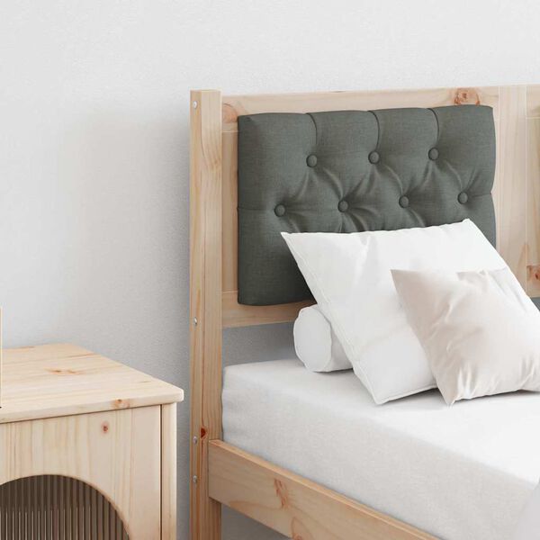 vidaXL Galvūgalis Kita ruda ir tamsiai pilka 135 cm Pu&scaron;ies masyvas