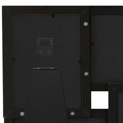 vidaXL Rėmelis-koliažas, juodos spalvos, 4x(13x18cm) nuotraukoms
