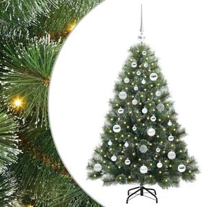 vidaXL Dirbtinė Kalėdų eglutė Žalia 120 cm PE ir PVC