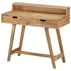 vidaXL Ra&scaron;omasis stalas, 100x45x90cm, neapdorota mango mediena