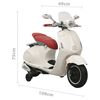 vidaXL Vaikiškas elektrinis motoroleris Vespa GTS300, baltos spalvos