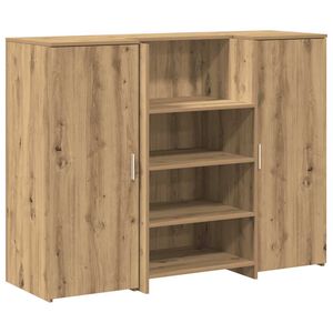 vidaXL Registratūra, artisano, 135x50x103,5 cm, apdirbta mediena