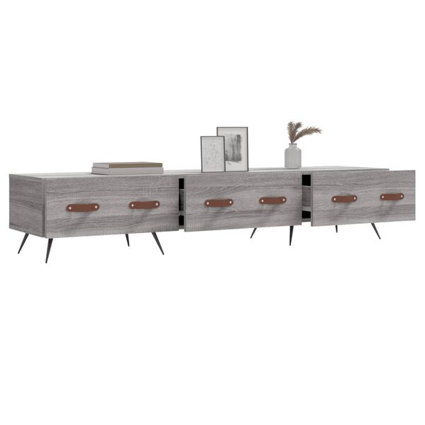 vidaXL Televizoriaus spintelė, pilka ąžuolo, 150x36x30cm, mediena
