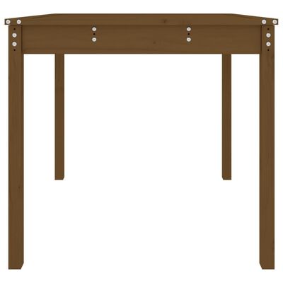 vidaXL Sodo stalas, medaus rudas, 82,5x82,5x76cm, pušies masyvas