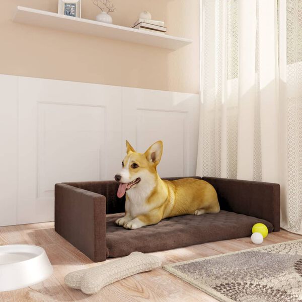 vidaXL &Scaron;uns gultas automobilio bagažinei, rudas, 90x60cm