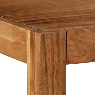 vidaXL Valgomojo stalas, rudas, 120x60x78cm, akacijos masyvas