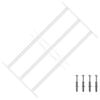 vidaXL Langų saugos grotelės su 3 skersinėmis 3 pcs 43-74 cm