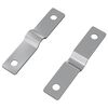 vidaXL Smūgio įdėklas 2 vnt. Sidabro 50 x 10 x 1,2 mm Geležis