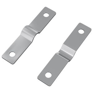 vidaXL Smūgio įdėklas 2 vnt. Sidabro 50 x 10 x 1,2 mm Geležis