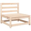vidaXL Sodo sofos dalis su pagalvėlėmis, pušies masyvas, be porankių