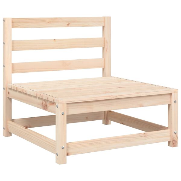 vidaXL Sodo sofos dalis su pagalvėlėmis, pušies masyvas, be porankių