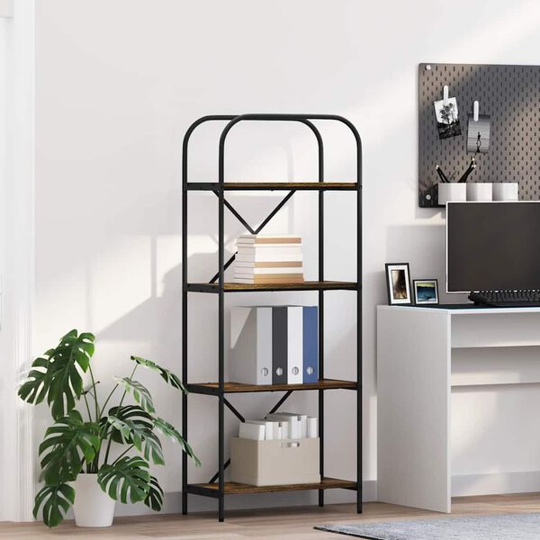 vidaXL Knygų lentyna Rūkyta ąžuolas 60 x 30 x 146 cm Apdirbta mediena