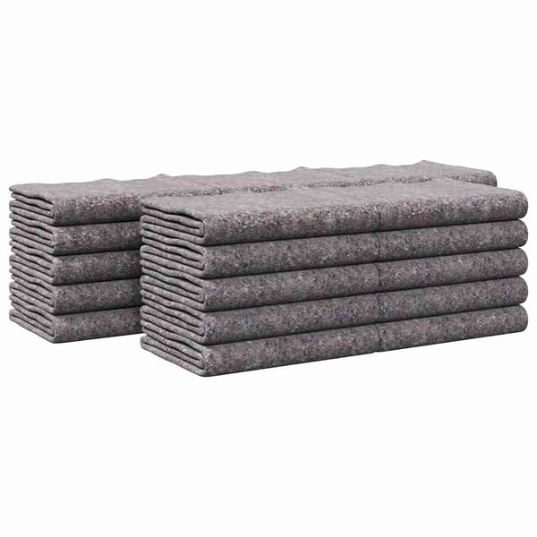 vidaXL Krovinių antklodės 25 pcs Pilka 150 x 200 cm audinys
