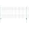 vidaXL Euro tvoros su stulpu 25 x 1 m PVC dengtas plienas Žalia