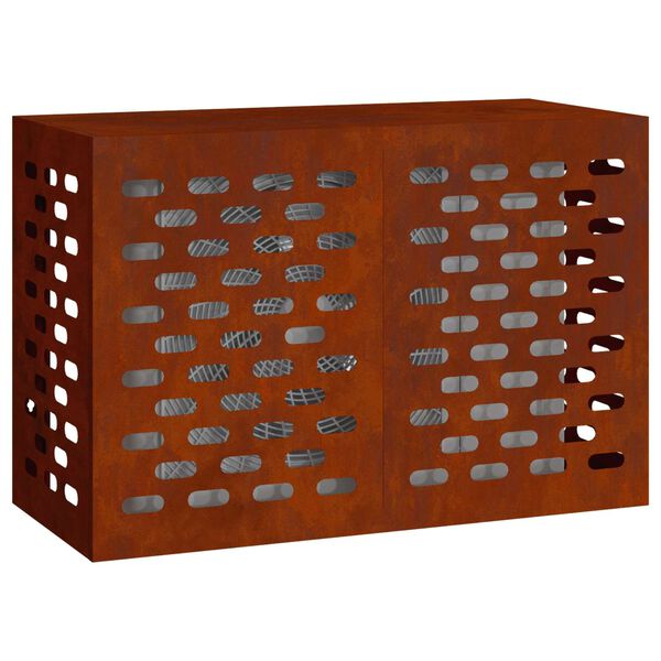 vidaXL Kondicionierių uždangalas Rūdijanti 90 x 40 x 60 cm