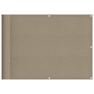 vidaXL Balkono pertvara, taupe, 75x700cm, 100% oksfordo poliesteris