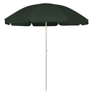 vidaXL Paplūdimio skėtis nuo saulės, žalios spalvos, 240cm