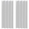 vidaXL Voile Užuolaida 2 pcs &Scaron;viesiai pilka 225 x 140 cm Poliesteris
