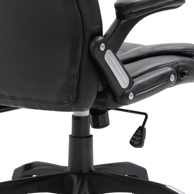 vidaXL Biuro kėdė, juoda, dirbtinė oda