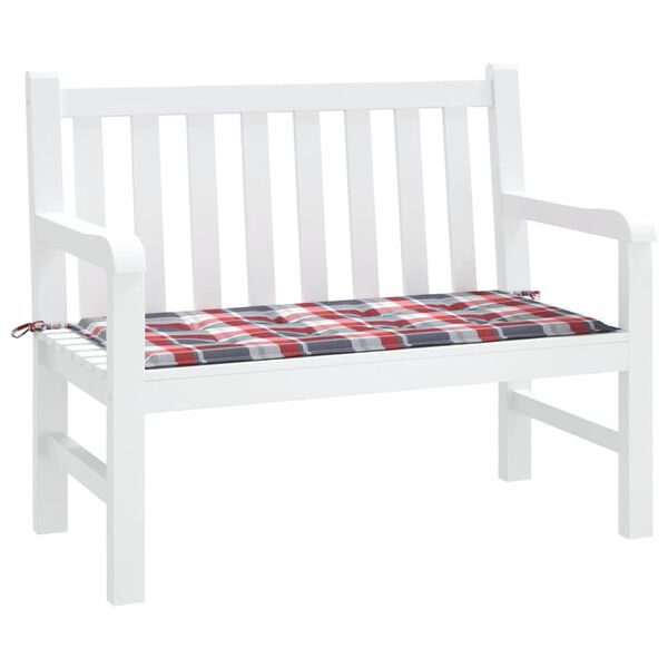 vidaXL Sodo suoliuko pagalvėlė, 120x50x3cm, oksfordo audinys, languota