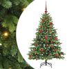 vidaXL Dirbtinė Kalėdų eglutė su 150 LED Žalia 150 cm PE ir PVC