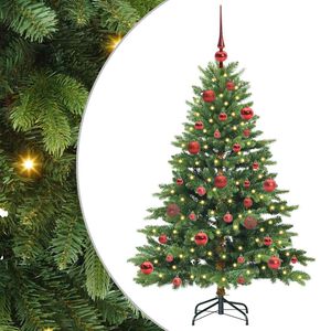 vidaXL Dirbtinė Kalėdų eglutė su 150 LED Žalia 150 cm PE ir PVC